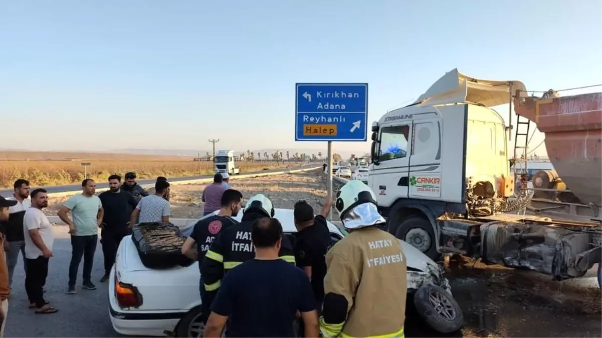 Hatay’da Tırla Çarpışma: 2 Yaralı