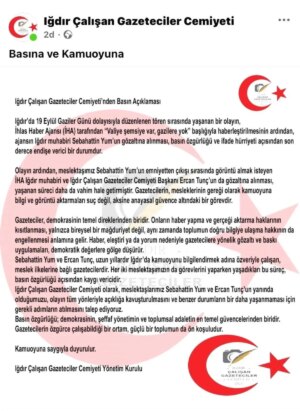 igdirda gazetecilere gozalti tepkisi AMje3tst.jpg