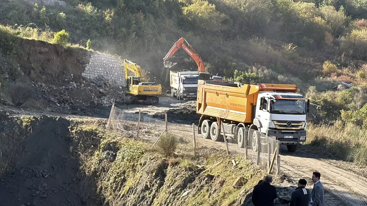 Amasra’da Toprak Kayması Sonrası Güçlendirme