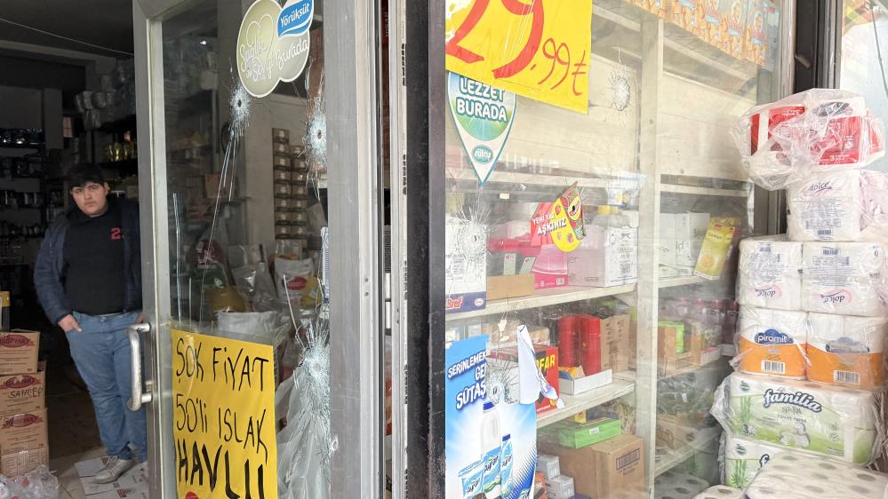 Adana’da markete haraç kurşunu